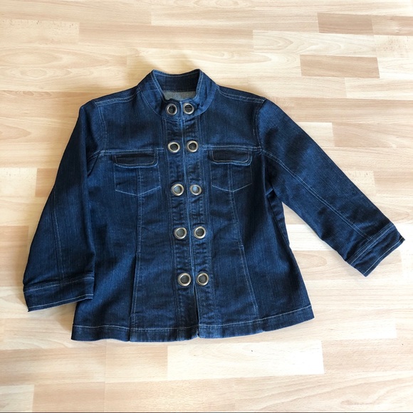 Baccini Denim Jacket with Pockets - Picture 4 of 5